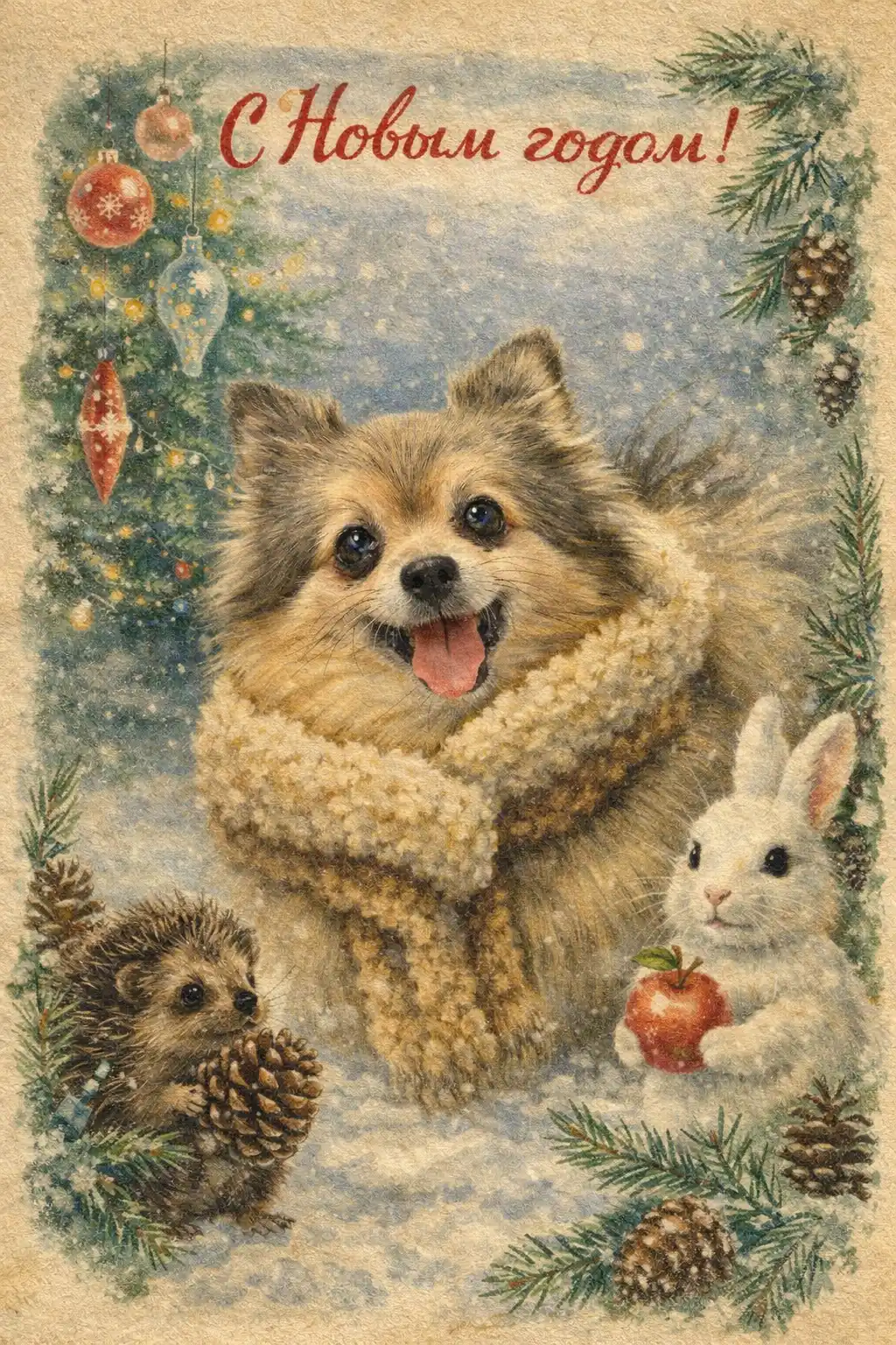 Открытка с вашей собакой