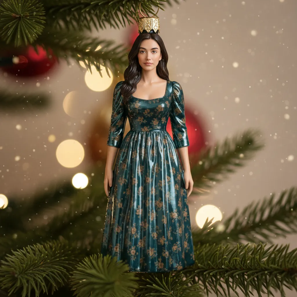 Стеклянная новогодняя фигурка-игрушка