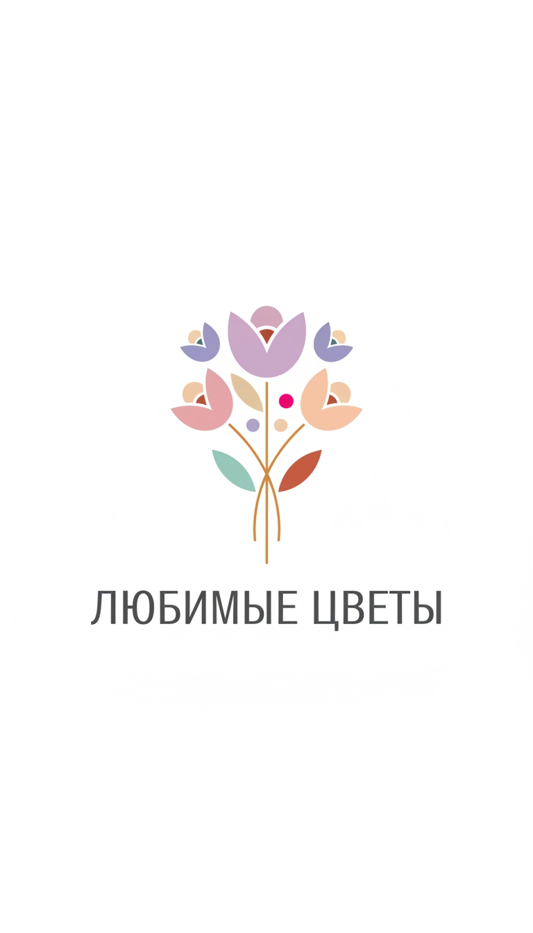 Логотип с цветочным мотивом