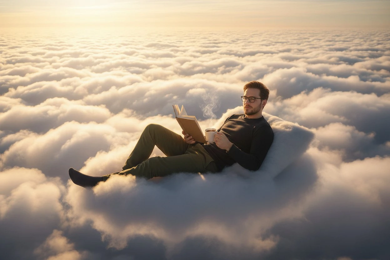 Мужчина в облаках