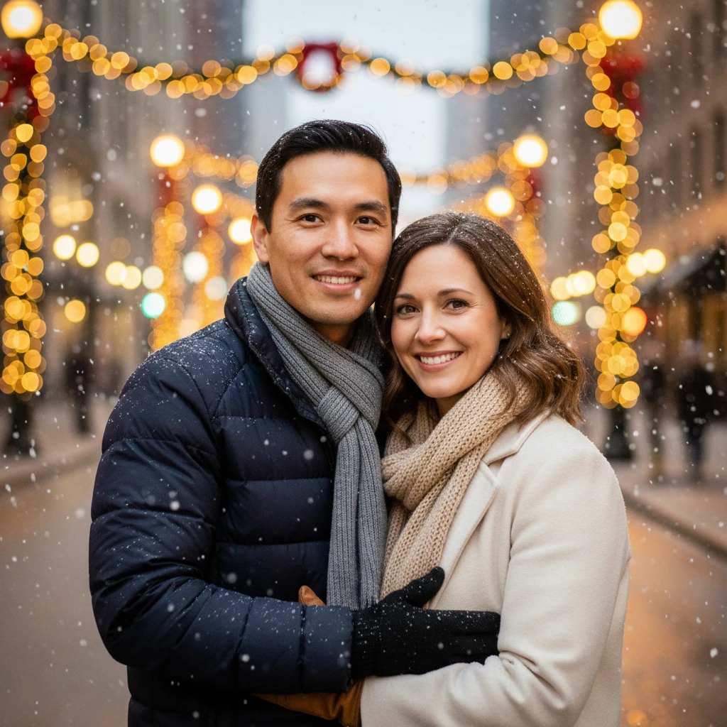 Новогодний город