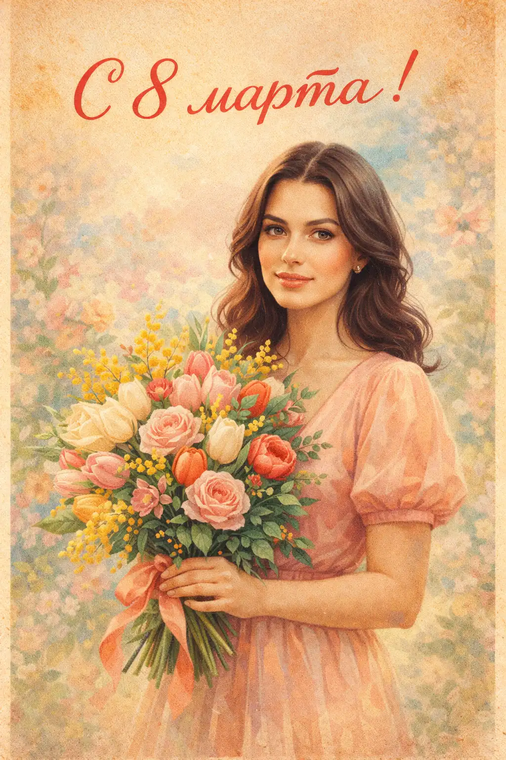 Открытка на 8 марта